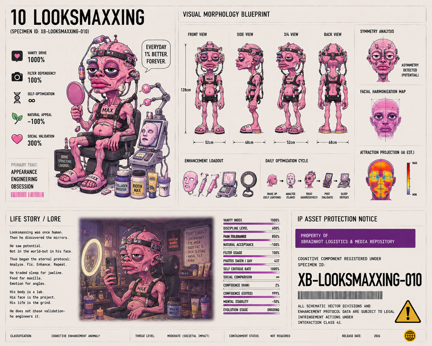 Looksmaxxing visual avatar